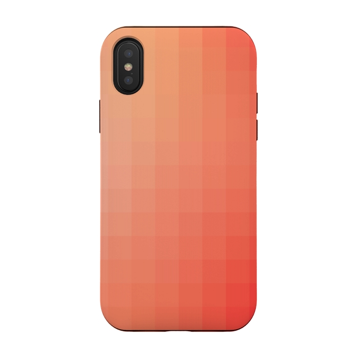 iPhone Xs / X StrongFit Gradient, Coral and Pink by amini54