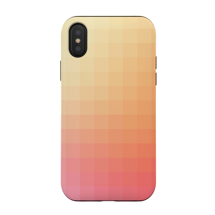 iPhone Xs / X StrongFit Gradient, Pink and Orange by amini54