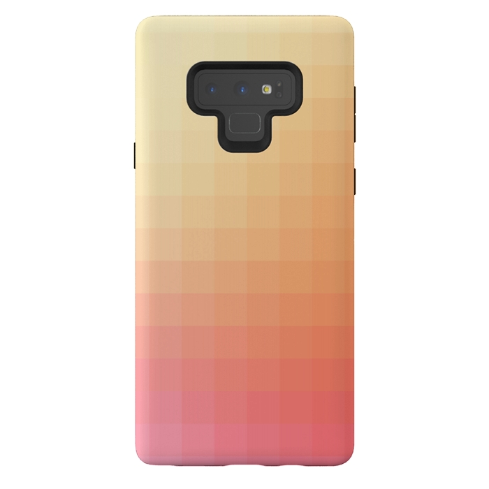 Galaxy Note 9 StrongFit Gradient, Pink and Orange by amini54