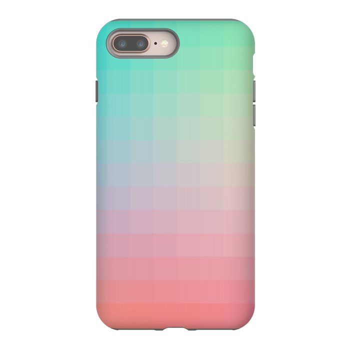 iPhone 7 plus StrongFit Gradient, Pink and Teal by amini54