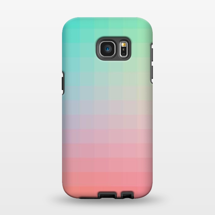 Galaxy S7 EDGE StrongFit Gradient, Pink and Teal by amini54