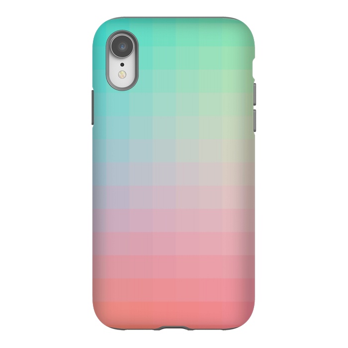 iPhone Xr StrongFit Gradient, Pink and Teal by amini54