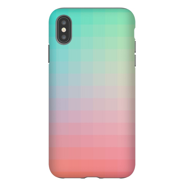 iPhone Xs Max StrongFit Gradient, Pink and Teal by amini54