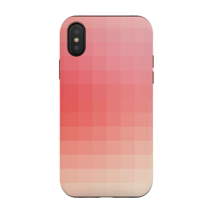 iPhone Xs / X StrongFit Gradient, Pink and White by amini54