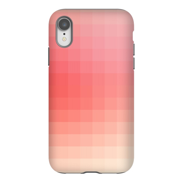 iPhone Xr StrongFit Gradient, Pink and White by amini54