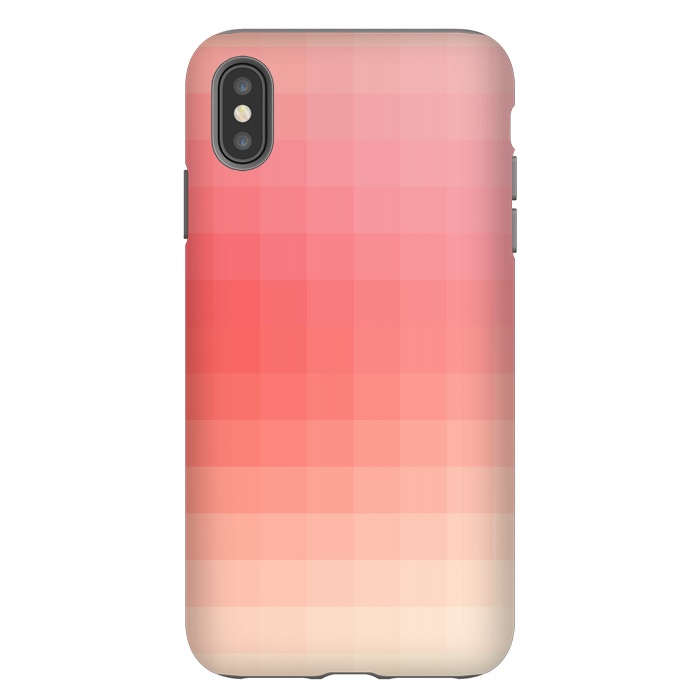iPhone Xs Max StrongFit Gradient, Pink and White by amini54