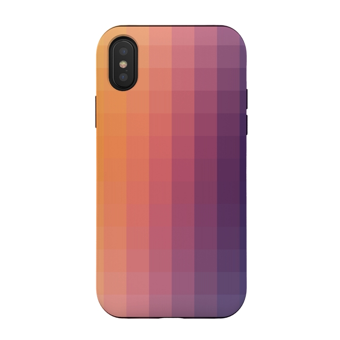 iPhone Xs / X StrongFit Gradient, Purple and Orange by amini54