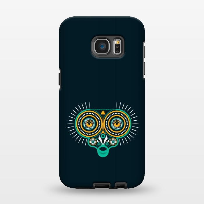 Galaxy S7 EDGE StrongFit horned owl tattoo tribal by TMSarts