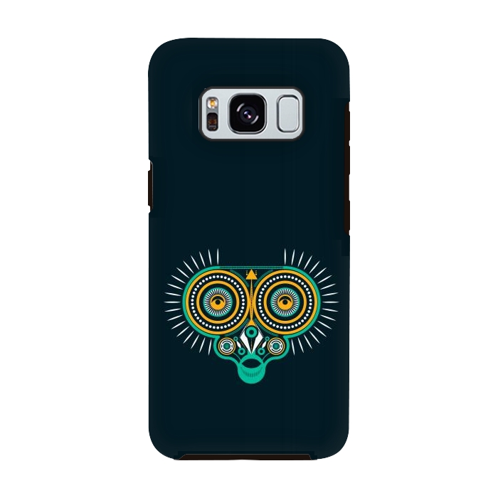 Galaxy S8 StrongFit horned owl tattoo tribal by TMSarts
