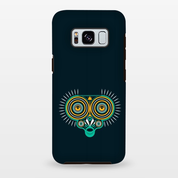 Galaxy S8 plus StrongFit horned owl tattoo tribal by TMSarts