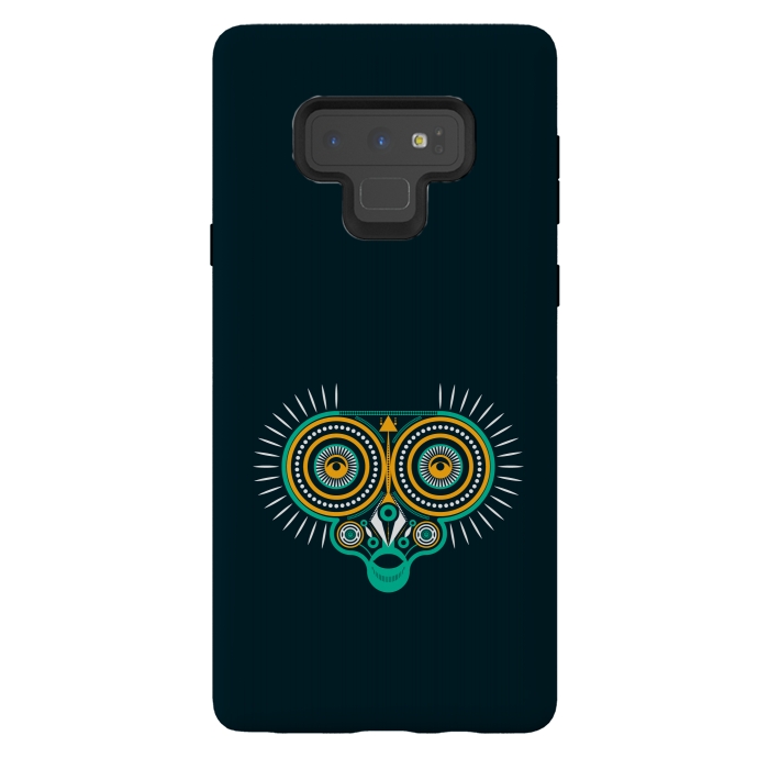 Galaxy Note 9 StrongFit horned owl tattoo tribal by TMSarts