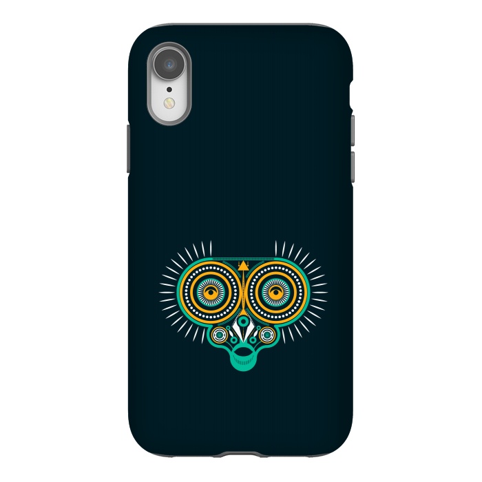 iPhone Xr StrongFit horned owl tattoo tribal by TMSarts