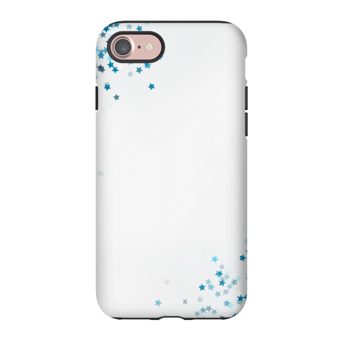 iPhone 7 StrongFit blue glitter star by MALLIKA