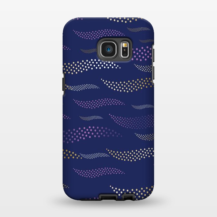Galaxy S7 EDGE StrongFit Waves / Tiger (stylized pattern) by Bledi
