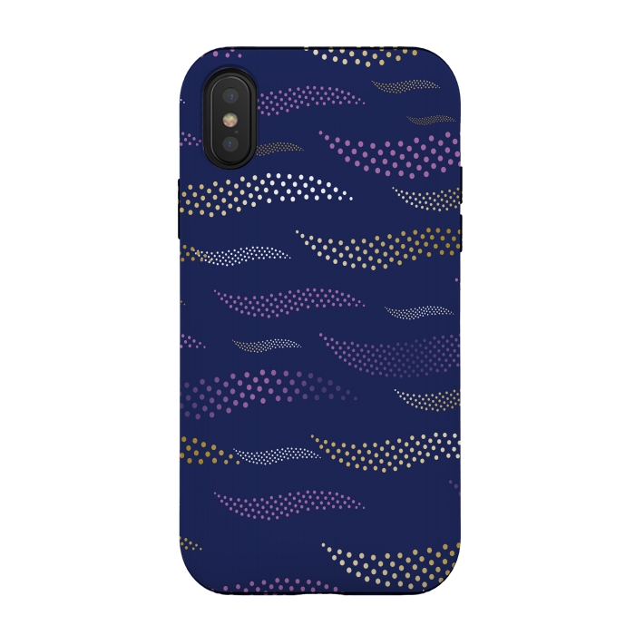 iPhone Xs / X StrongFit Waves / Tiger (stylized pattern) by Bledi