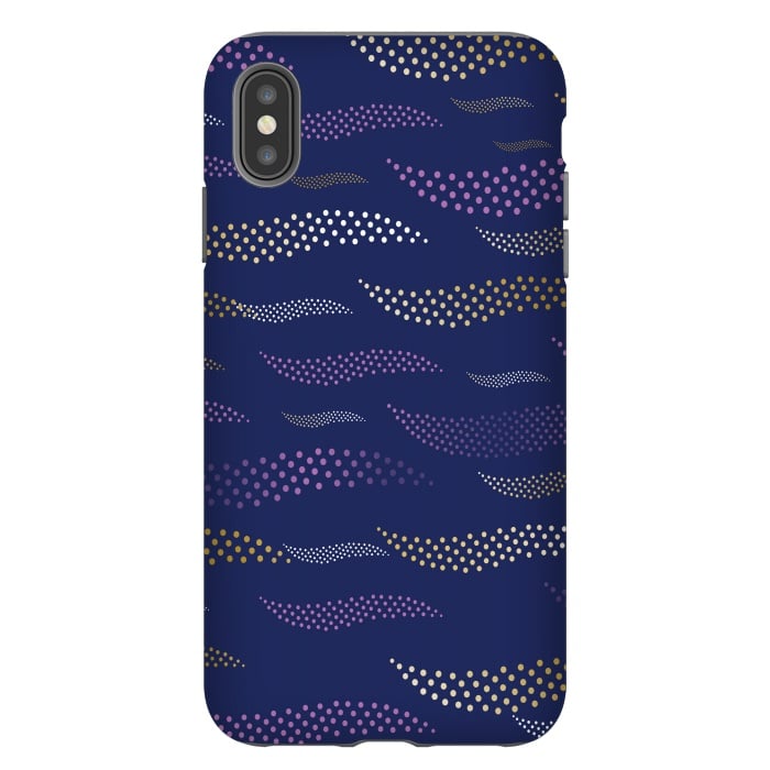 iPhone Xs Max StrongFit Waves / Tiger (stylized pattern) by Bledi