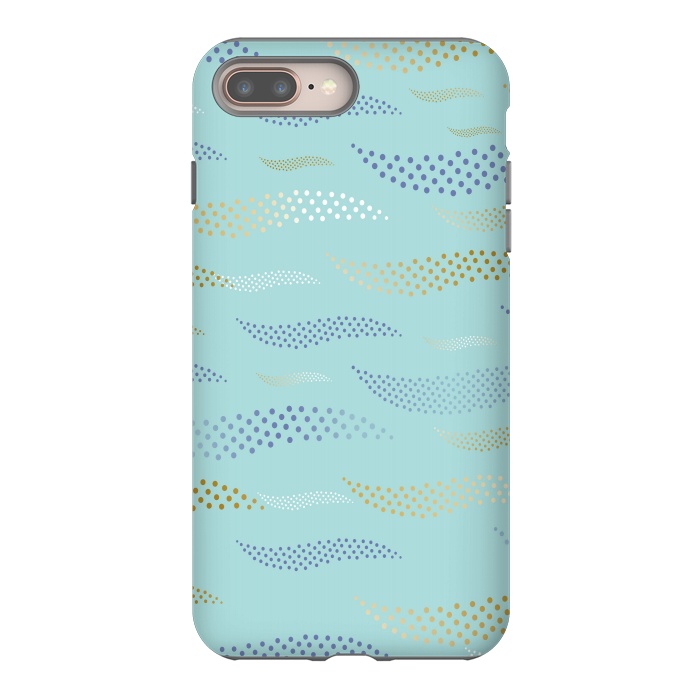 iPhone 7 plus StrongFit Waves / Tiger (stylized pattern) 2 by Bledi