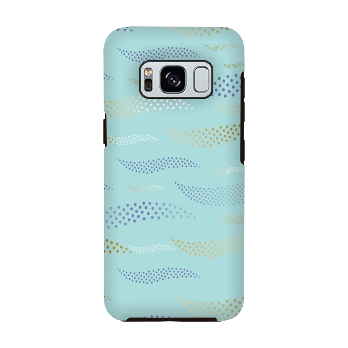 Galaxy S8 StrongFit Waves / Tiger (stylized pattern) 2 by Bledi
