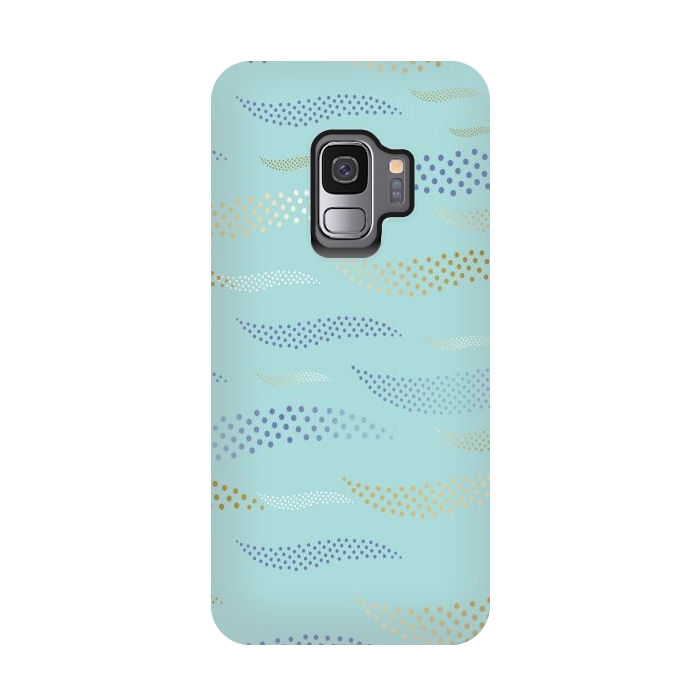 Galaxy S9 StrongFit Waves / Tiger (stylized pattern) 2 by Bledi