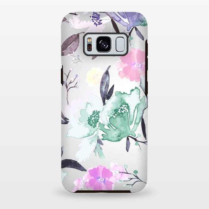 Galaxy S8 plus StrongFit Vintage Floral Print by Bledi
