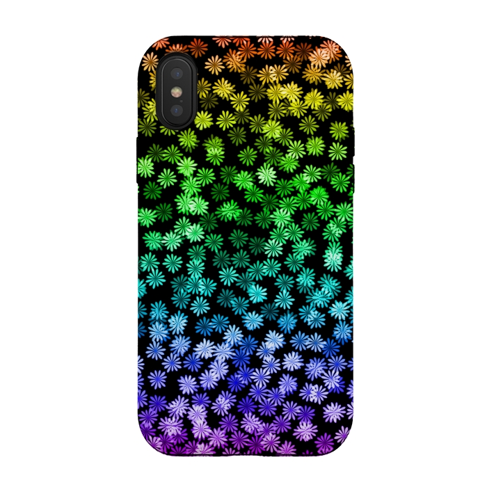 iPhone Xs / X StrongFit multicolour star pattern by MALLIKA