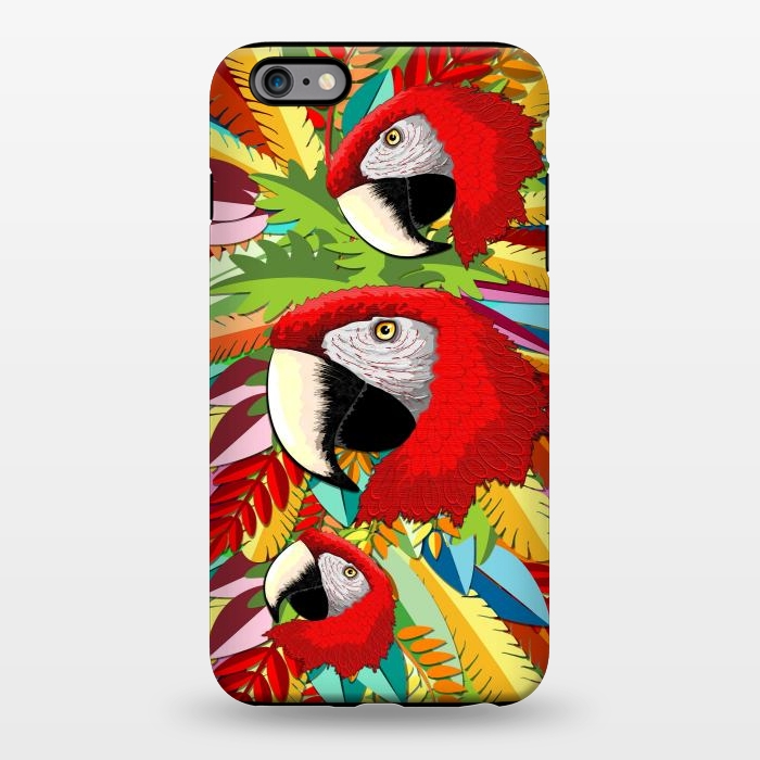iPhone 6/6s plus StrongFit Macaw Parrot Paper Craft Digital Art by BluedarkArt