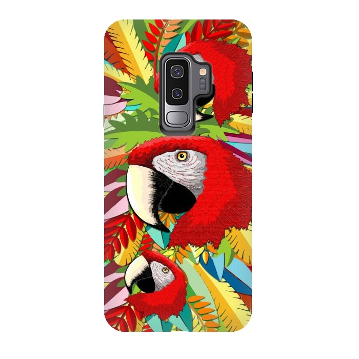 Galaxy S9 plus StrongFit Macaw Parrot Paper Craft Digital Art by BluedarkArt