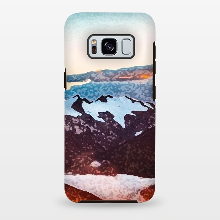Galaxy S8 plus StrongFit Burn Mountain by Creativeaxle