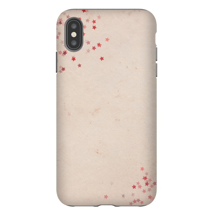 iPhone Xs Max StrongFit RED OFF WHITE STARS by MALLIKA