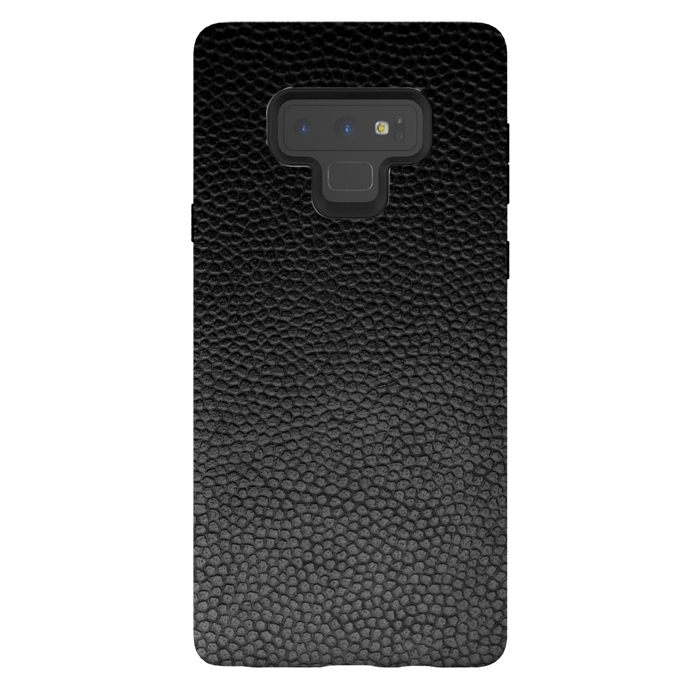 Galaxy Note 9 StrongFit BLACK LEATHER by MALLIKA