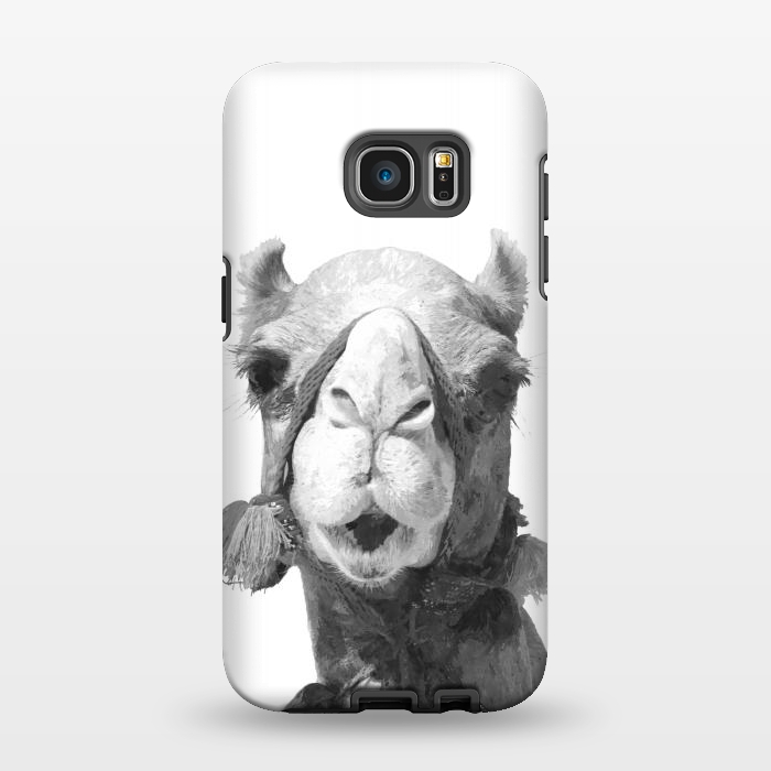 Galaxy S7 EDGE StrongFit Black and White Camel by Alemi