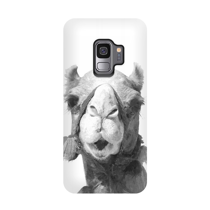 Galaxy S9 StrongFit Black and White Camel by Alemi