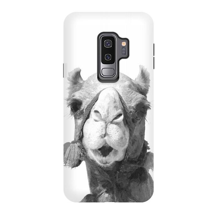 Galaxy S9 plus StrongFit Black and White Camel by Alemi