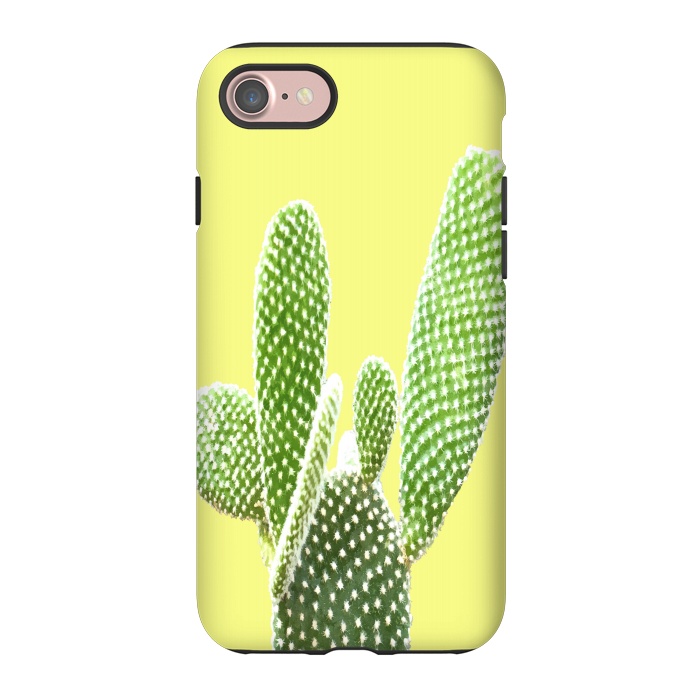 iPhone 7 StrongFit Cactus Yellow Background by Alemi