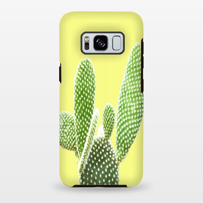 Galaxy S8 plus StrongFit Cactus Yellow Background by Alemi
