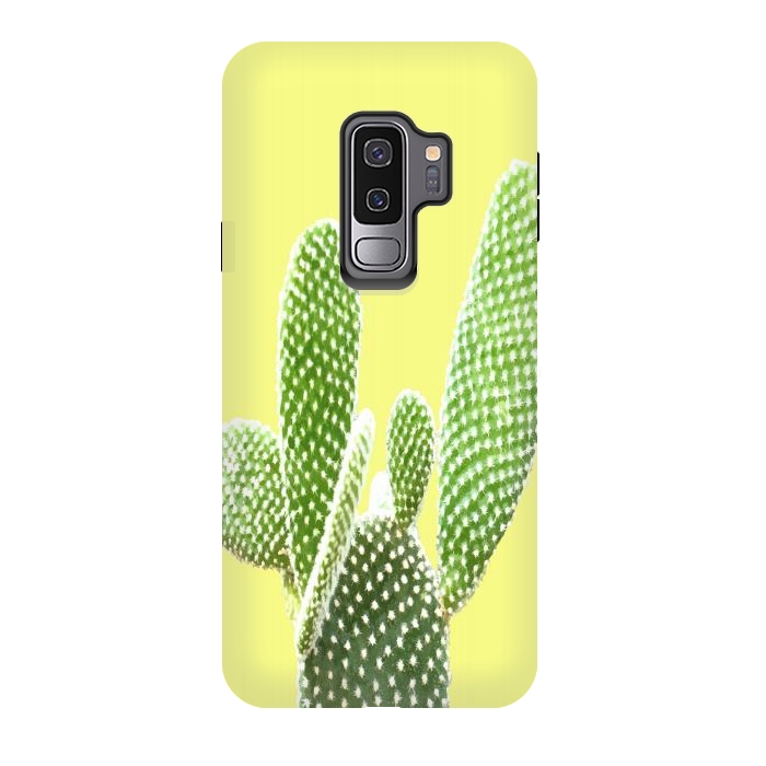 Galaxy S9 plus StrongFit Cactus Yellow Background by Alemi