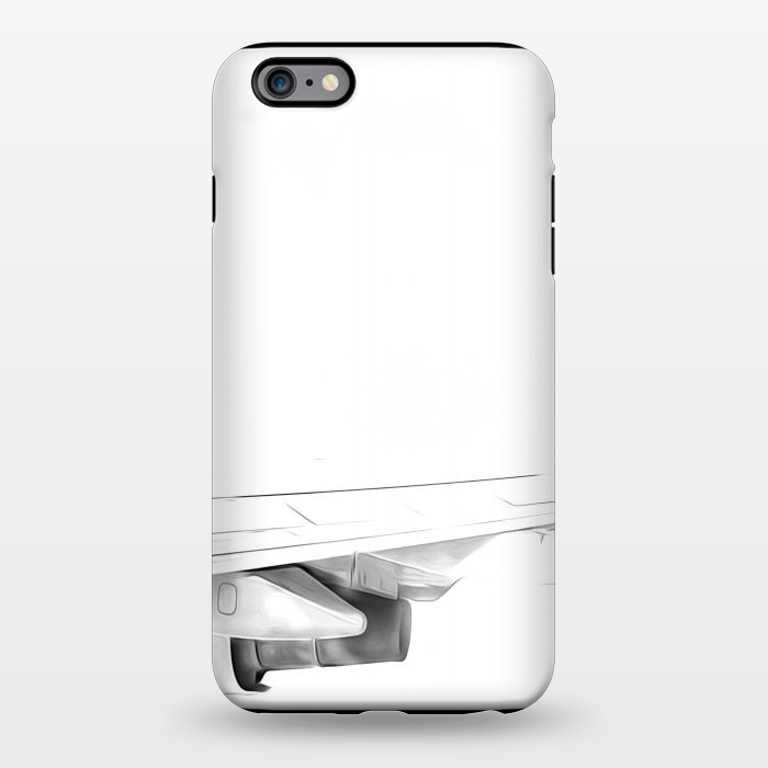 iPhone 6/6s plus StrongFit Black and White Airplane by Alemi