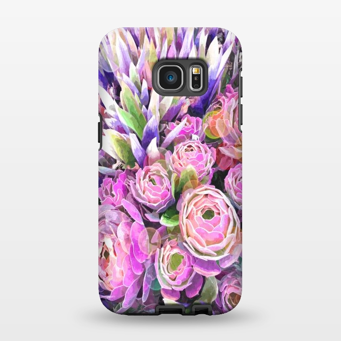 Galaxy S7 EDGE StrongFit Colorful Cactus by Alemi