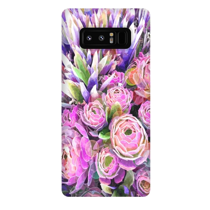 Galaxy Note 8 StrongFit Colorful Cactus by Alemi