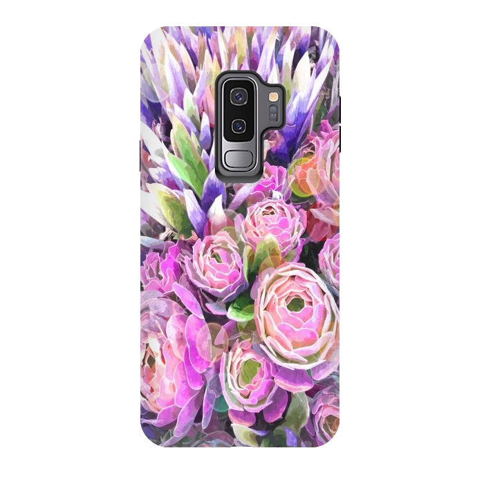 Galaxy S9 plus StrongFit Colorful Cactus by Alemi
