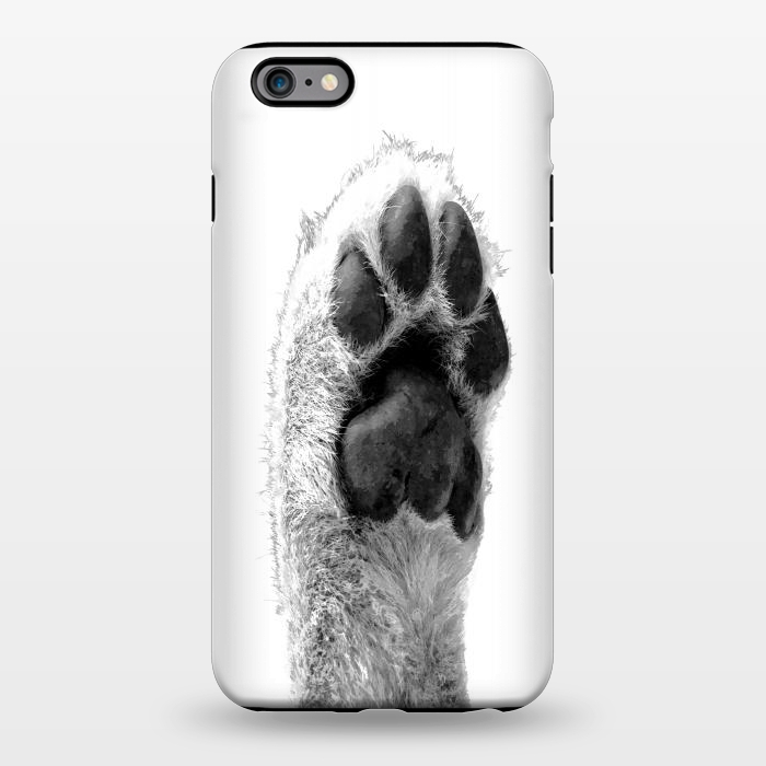 iPhone 6/6s plus StrongFit Black and White Dog Paw by Alemi
