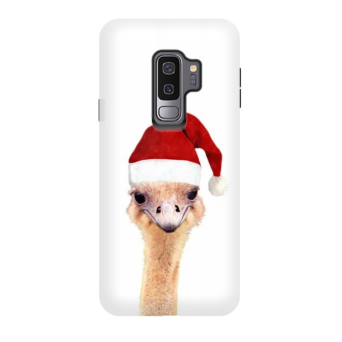 Galaxy S9 plus StrongFit Ostrich Christmas by Alemi
