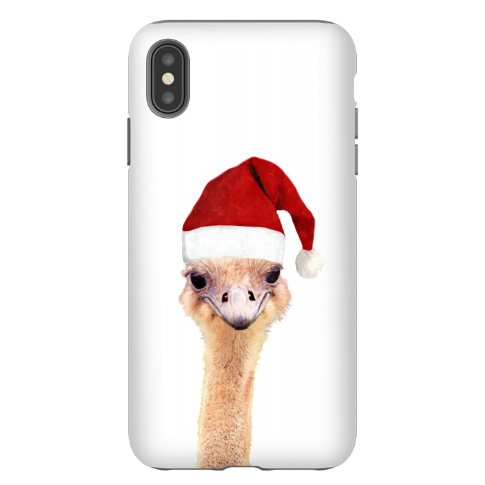 iPhone Xs Max StrongFit Ostrich Christmas by Alemi