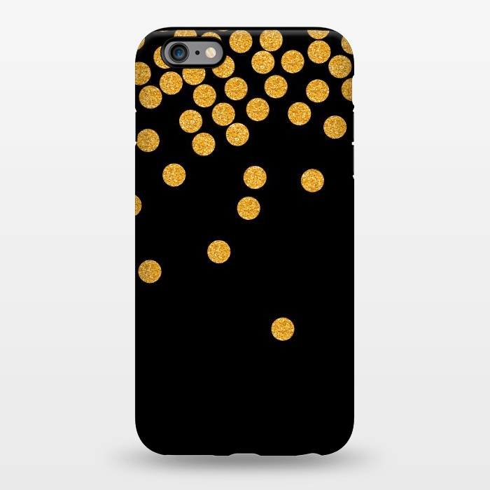 iPhone 6/6s plus StrongFit Black Polka Gold by Alemi