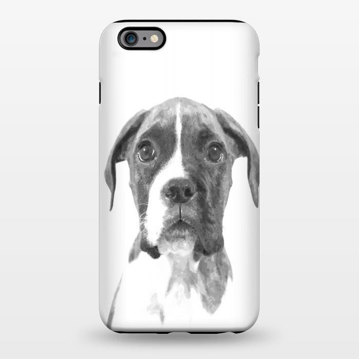 iPhone 6/6s plus StrongFit Black and White Boxer Dog by Alemi