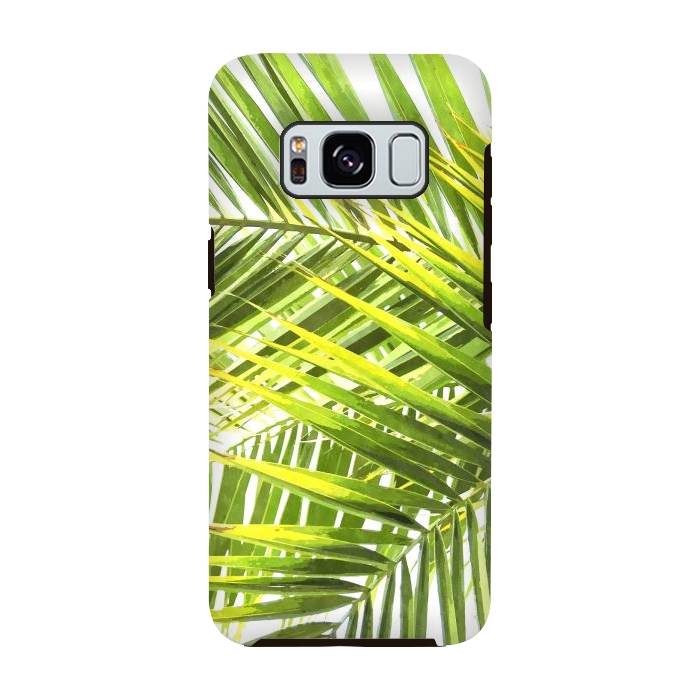 Galaxy S8 StrongFit Palm Leaves Tropical Plant by Alemi