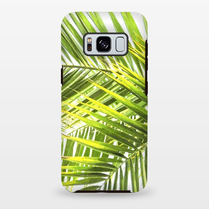 Galaxy S8 plus StrongFit Palm Leaves Tropical Plant by Alemi