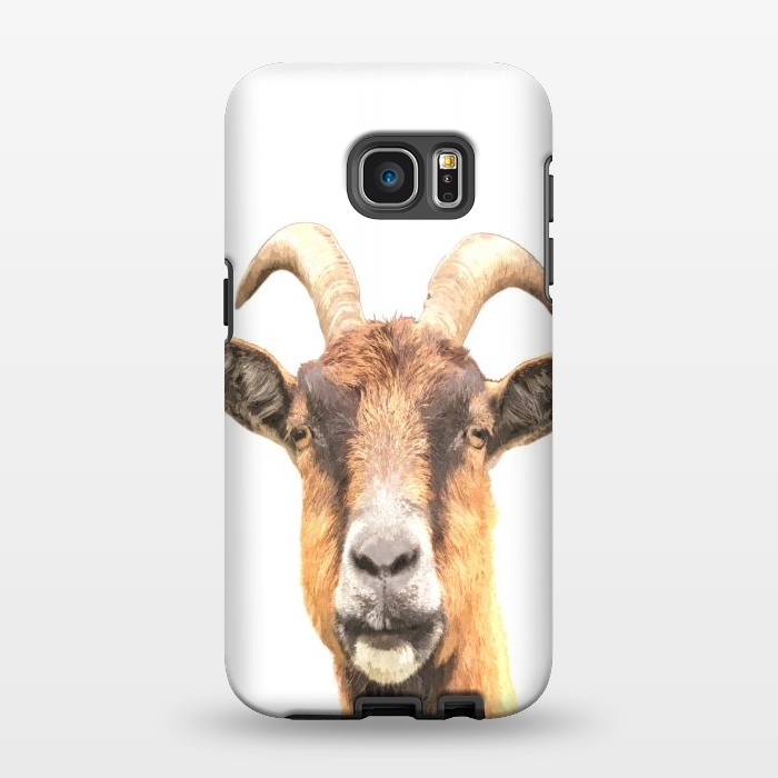 Galaxy S7 EDGE StrongFit Goat Portrait by Alemi