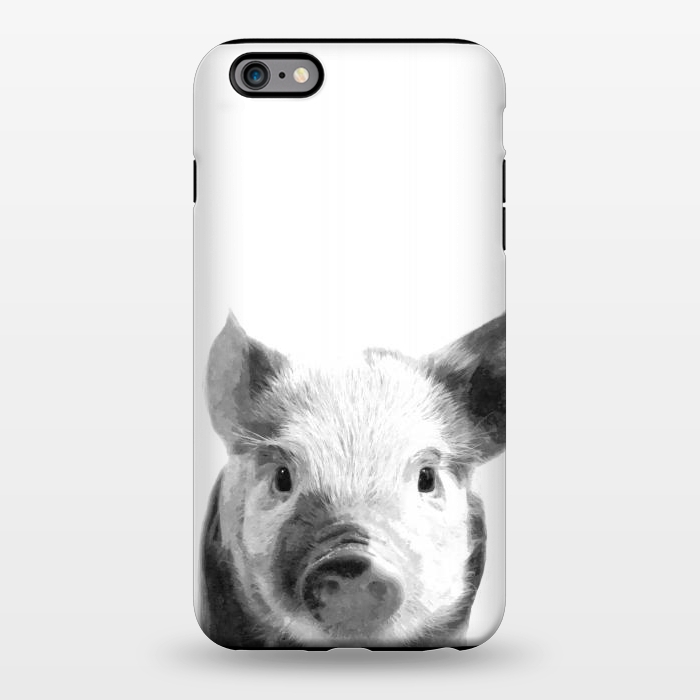 iPhone 6/6s plus StrongFit Black and White Pig by Alemi