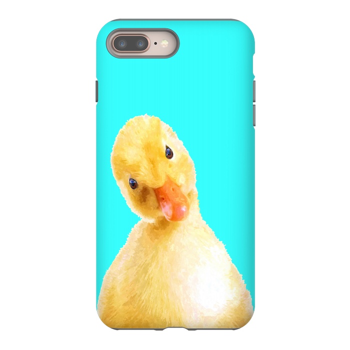 iPhone 7 plus StrongFit Duckling Turquoise Background by Alemi